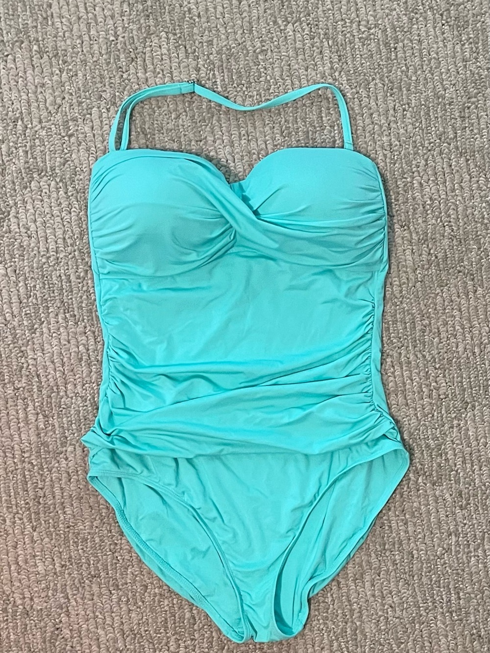 Anne Cole Turquoise One-Piece Swimsuit